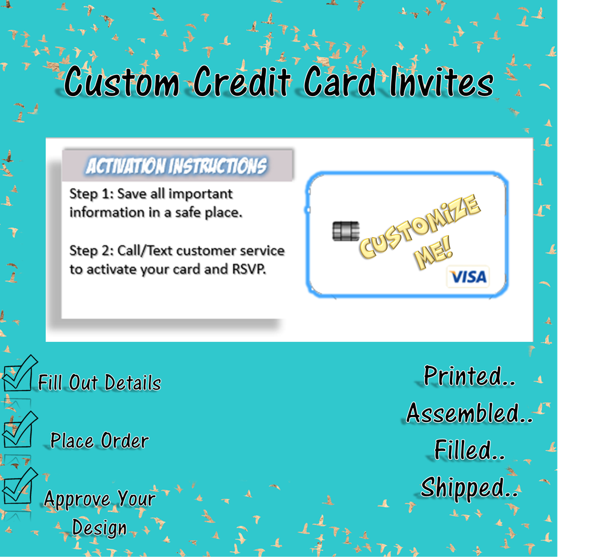 Graduation Credit Card Invites