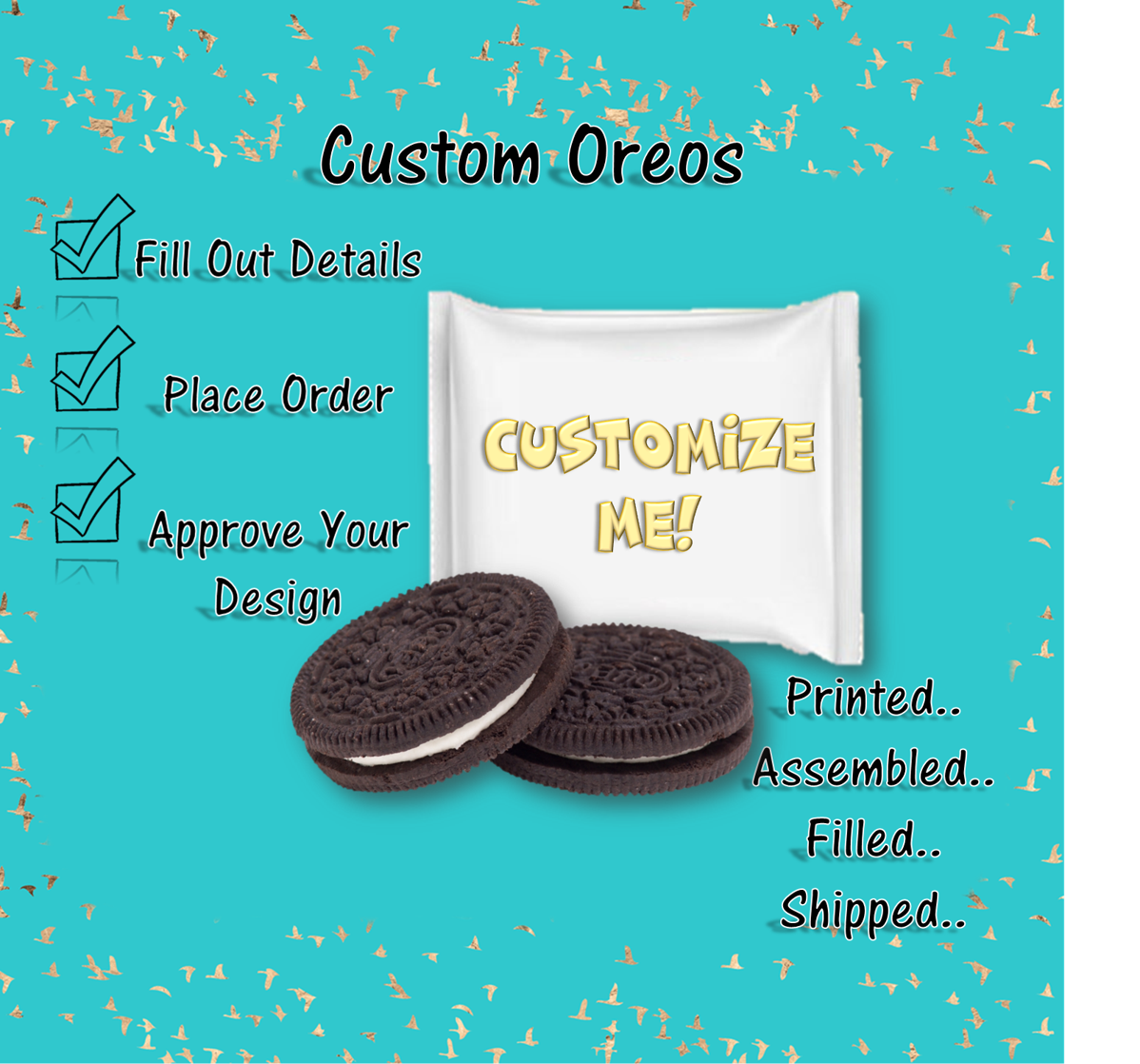 Custom Cookies - 2 pack