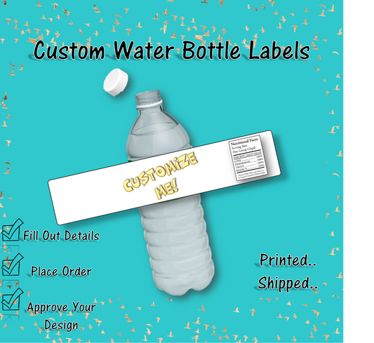 Water Bottle Labels